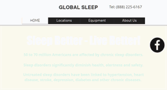 Desktop Screenshot of globalsleep.com